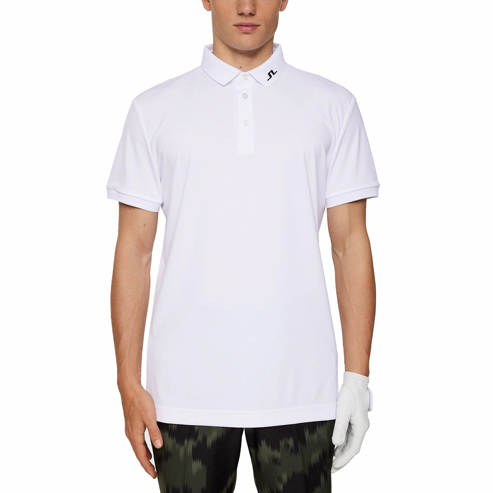 NonChafing Seam Placement DoubleLayered Fabric J.Lindeberg KV Golf Polo Shirt - White