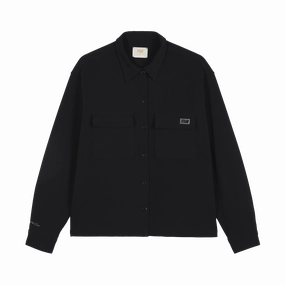 Titan Essential Overshirt - Black Non-Stretchable
