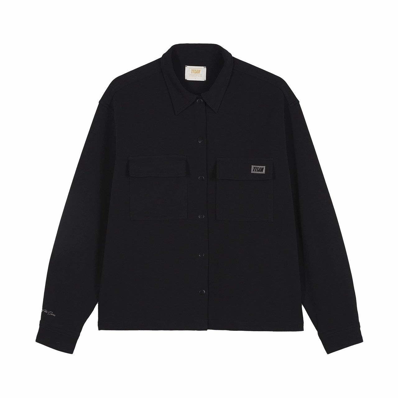 Titan Essential Overshirt - Black lined Luxury