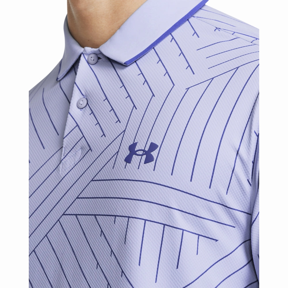 Tailored Comfort Under Armour Iso-Chill Edge Golf Polo Shirt - Celeste / Starlight
