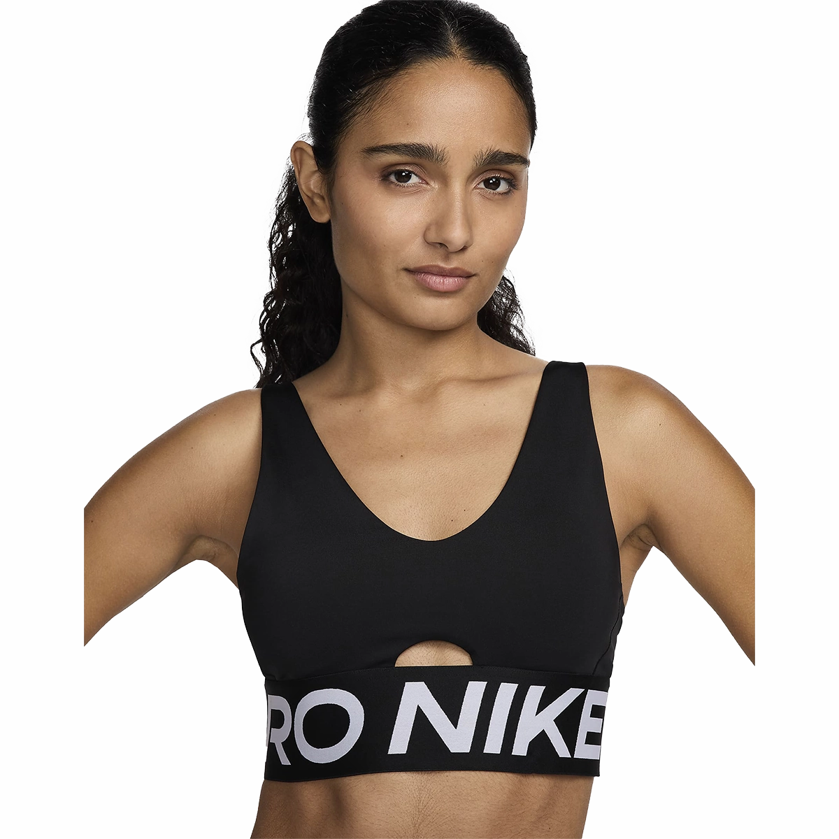 Smooth Fabric Customizable Nike Pro Indy Plunge