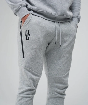 QuickDryMaterial Friend Vibe UNDRGROUND Essential Tapered Joggers (Marble Grey)