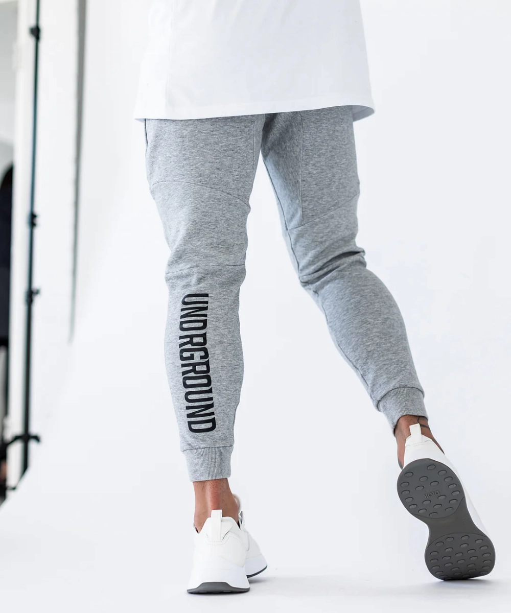 WrinkleResistantClothing Noble Grace UNDRGROUND Essential Tapered Joggers (Marble Grey)