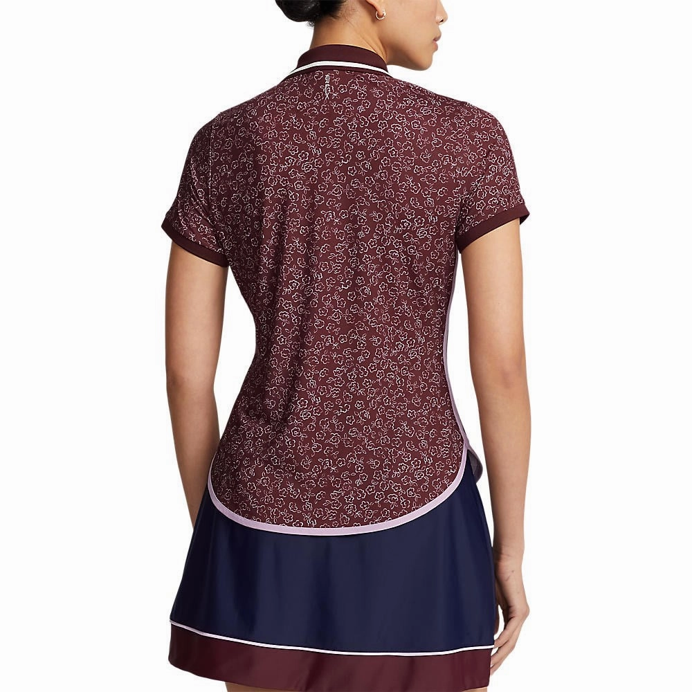 RLX Ralph Lauren Women's Printed Airflow Golf Polo Shirt - University Floral Comfort Fit