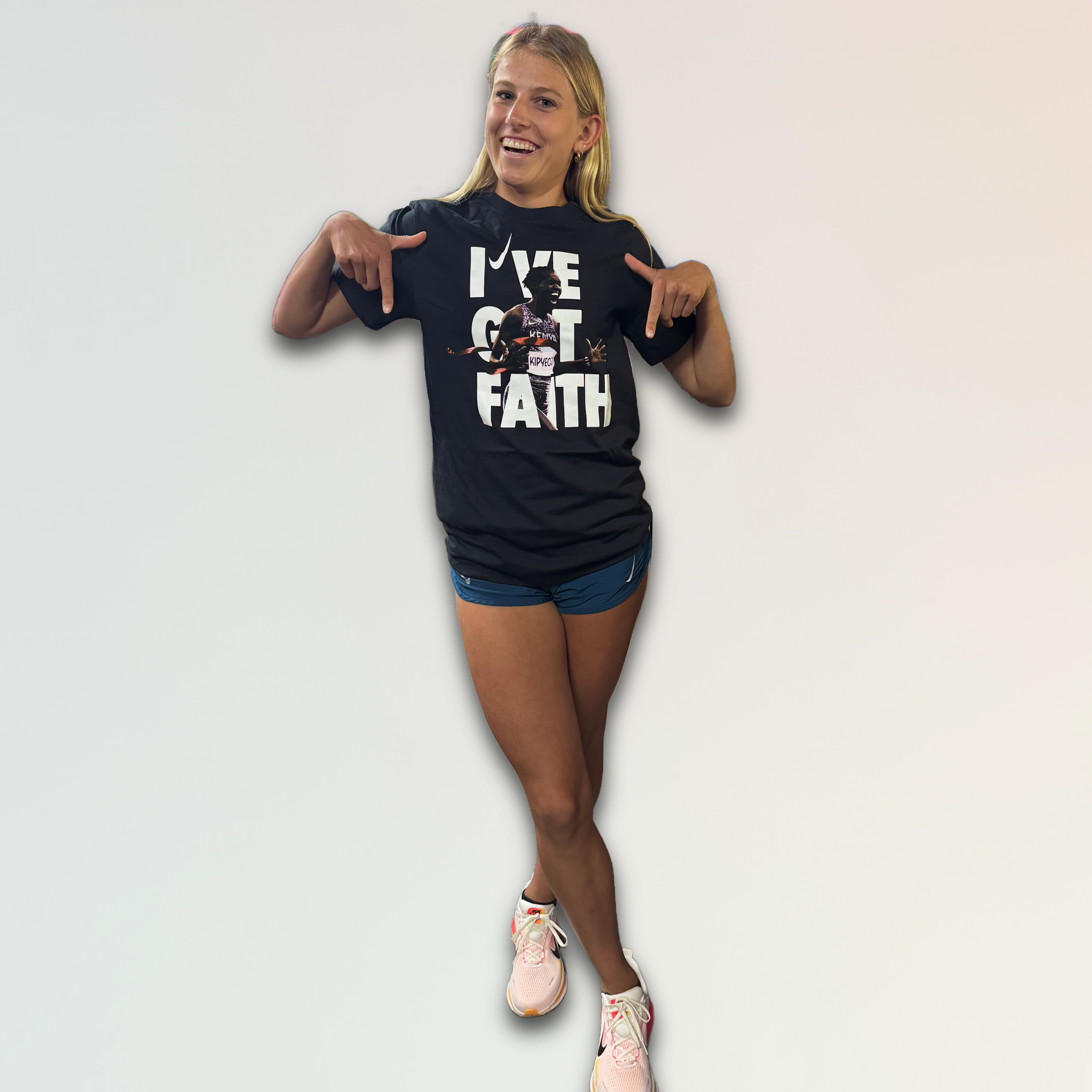 Nike Unisex I've Got Faith Tee Durable Stretch Fibers Stackable Packing