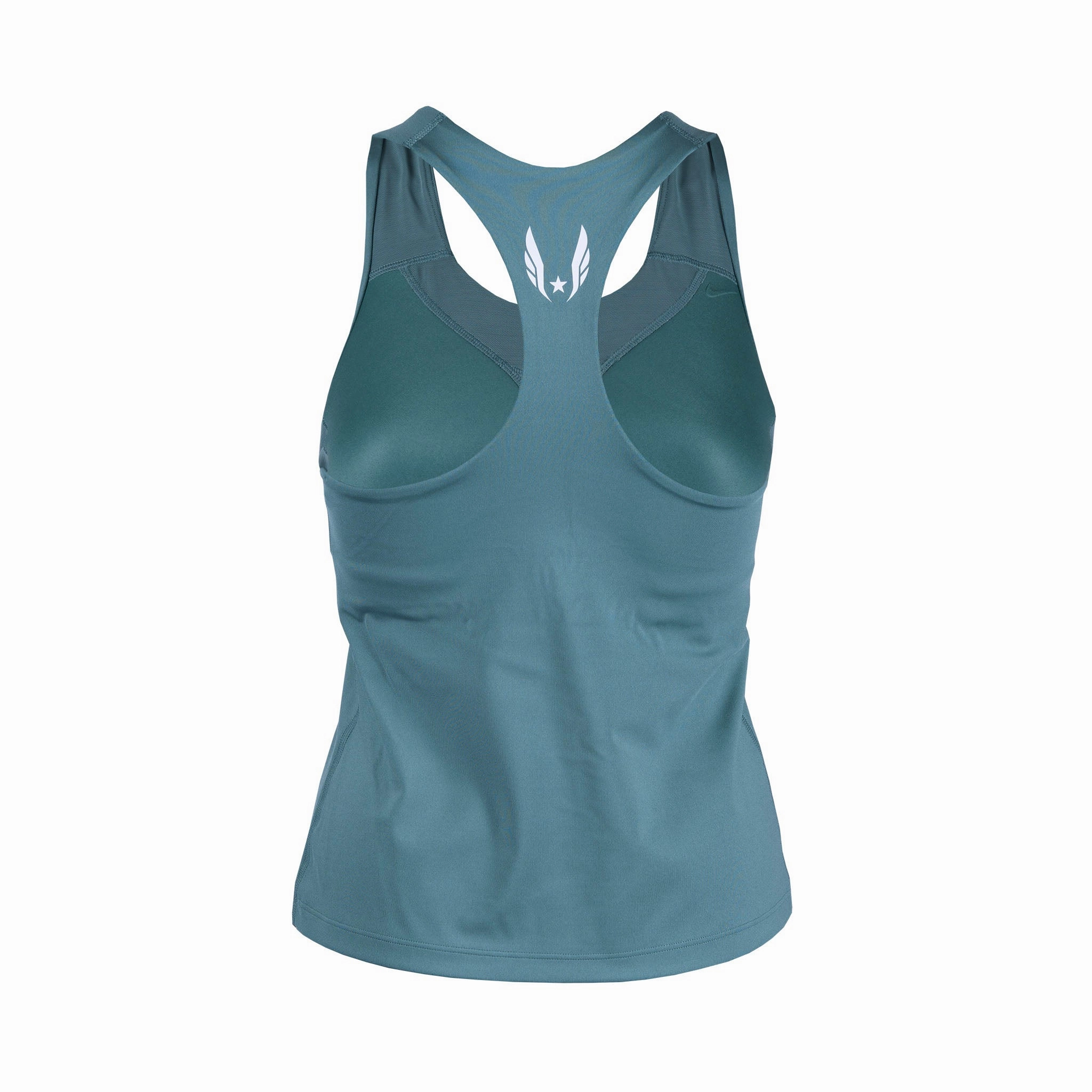 Nike USATF Women's Padded Sports Bra Tank Interlock Stitch Detail