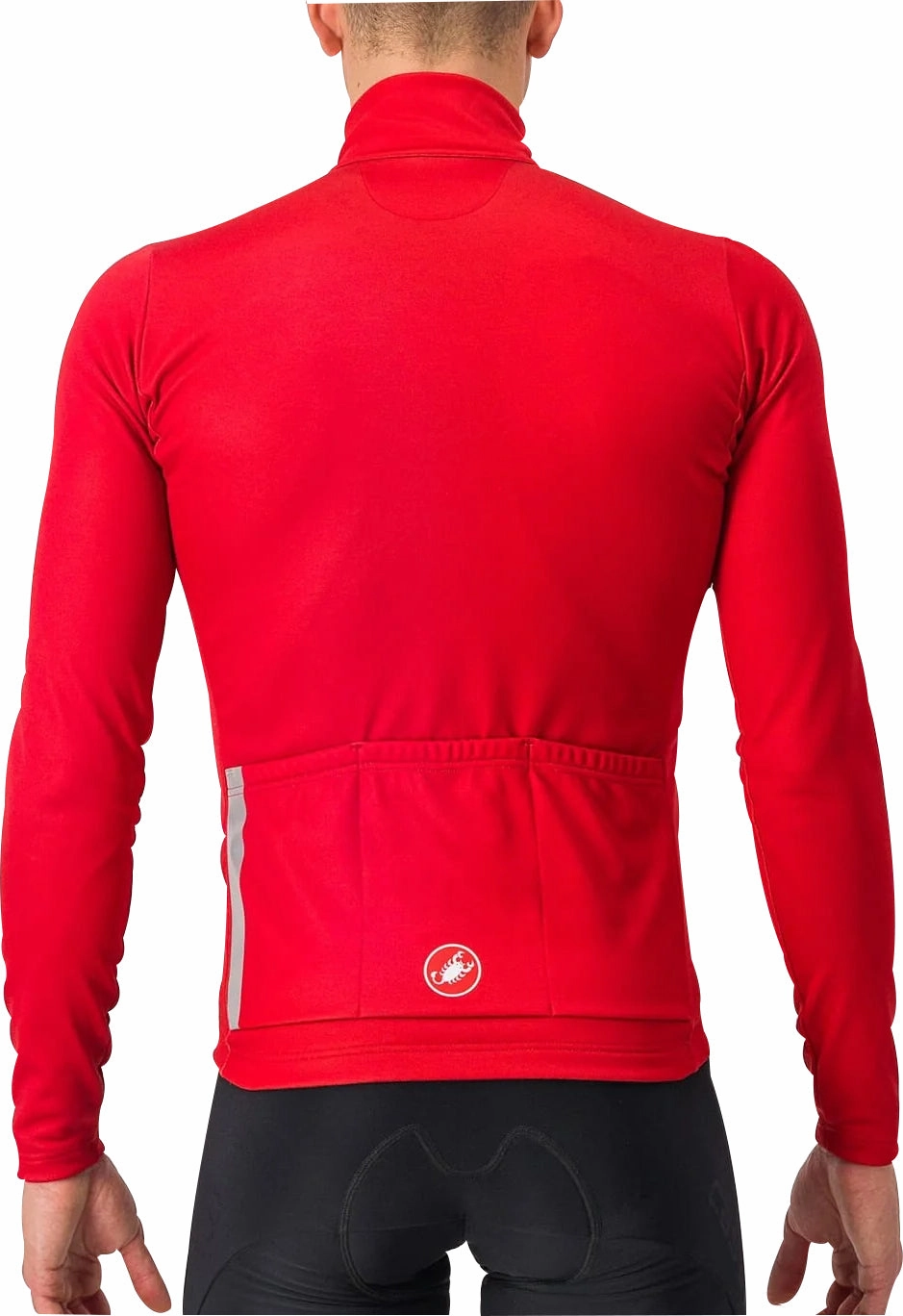 consignment store Castelli Entrata Thermal Long Sleeve Mens Cycling Jersey - Red
