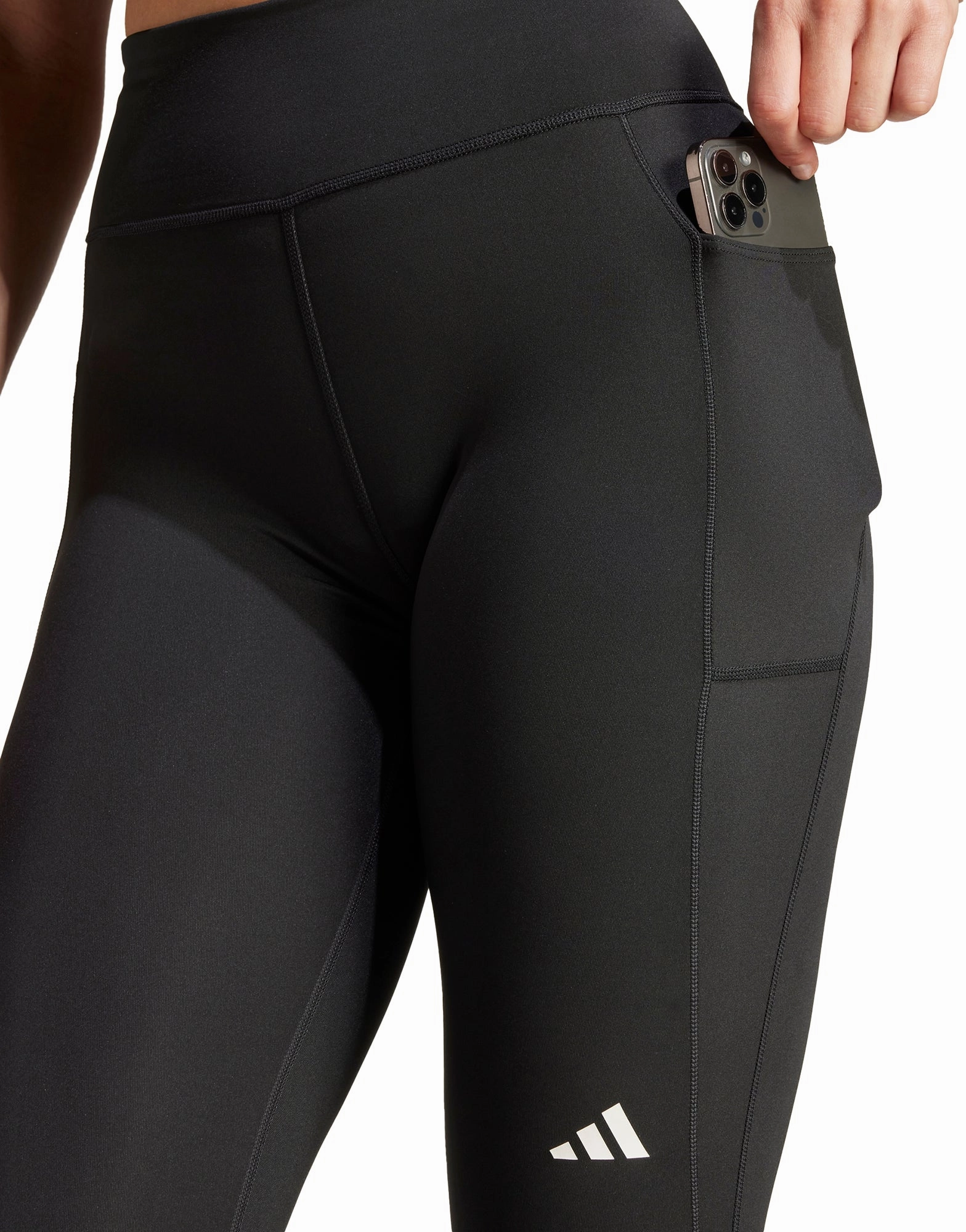 adidas Own The Run Womens Long Running Tights - Black Machine-washable-quality Sophisticated