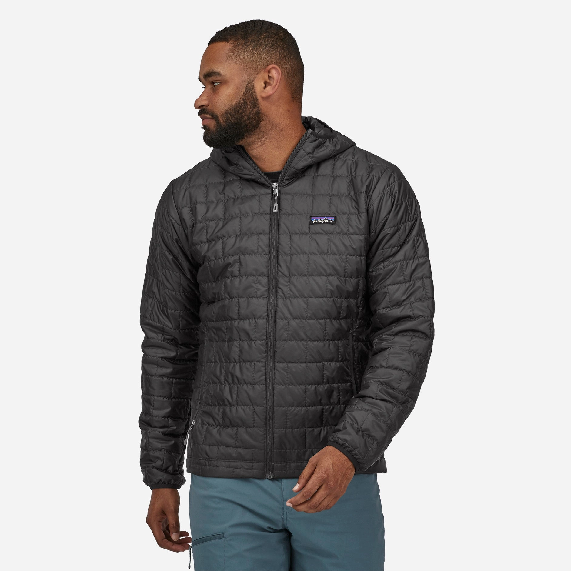 Forest Air Royal Charm Patagonia Men's Nano Puff Hoody Black