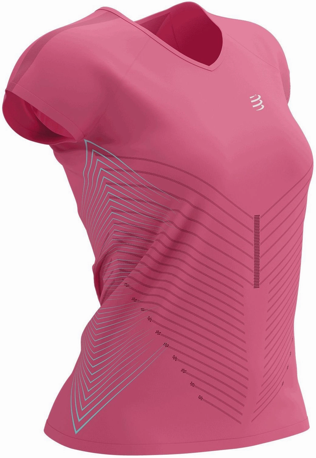 Compressport Performance Short Sleeve Womens Running Top - Pink Streetwear Style Chic Design