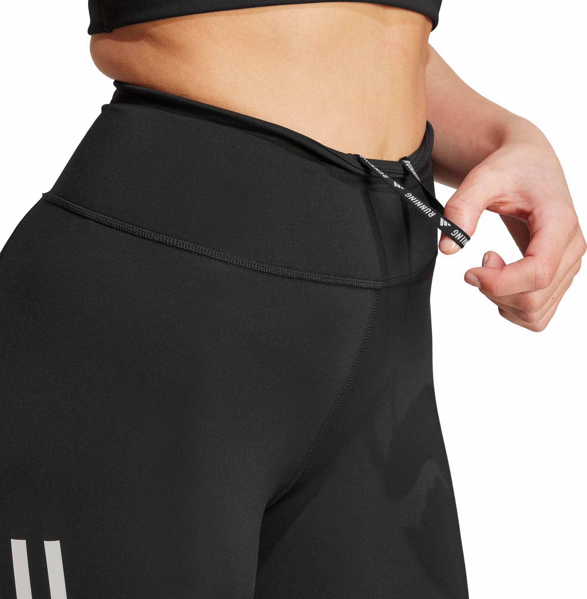 adidas Own The Run Womens 3/4 Capri Running Tights - Black Tight kids