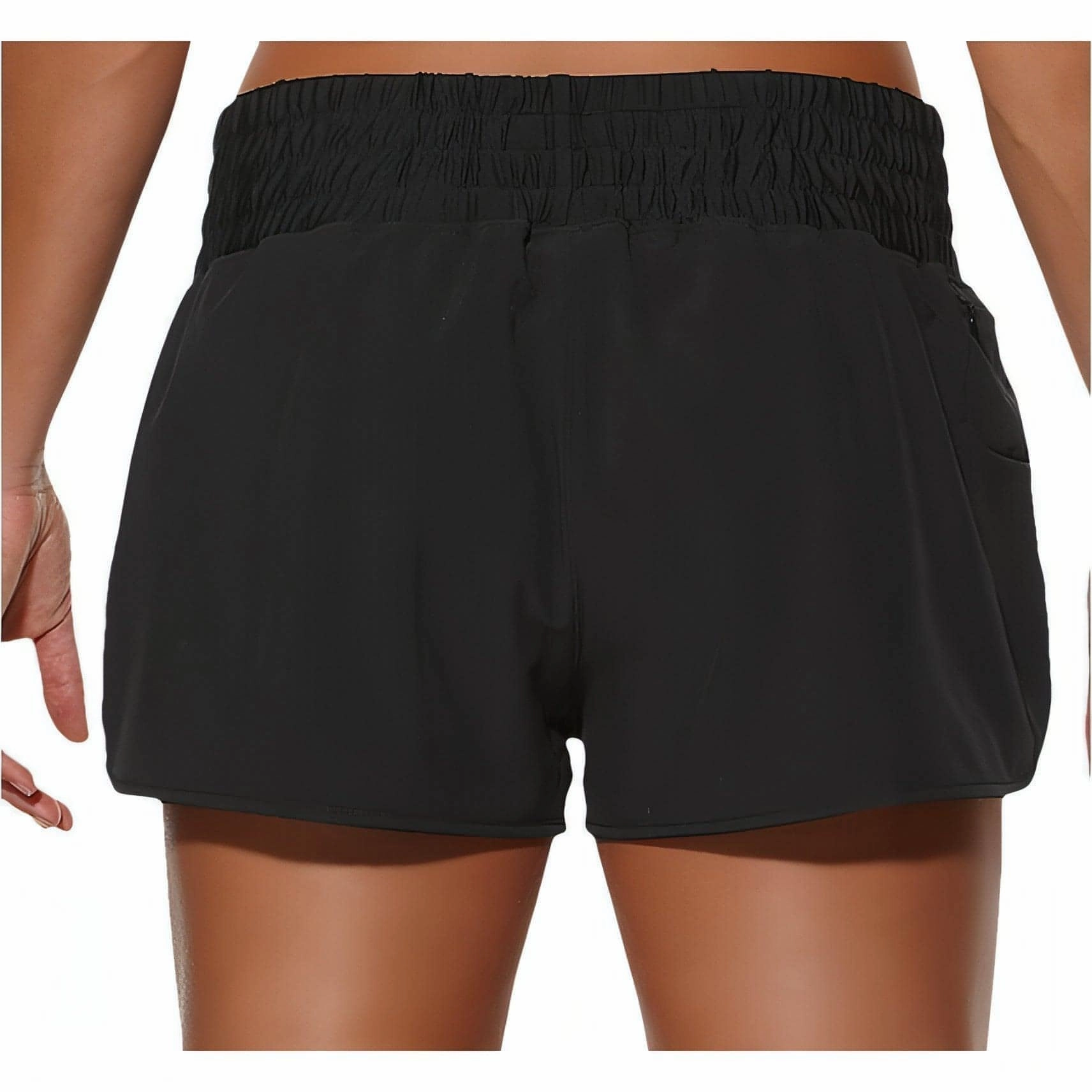 color - fast Asics Woven Womens Running Shorts - Black