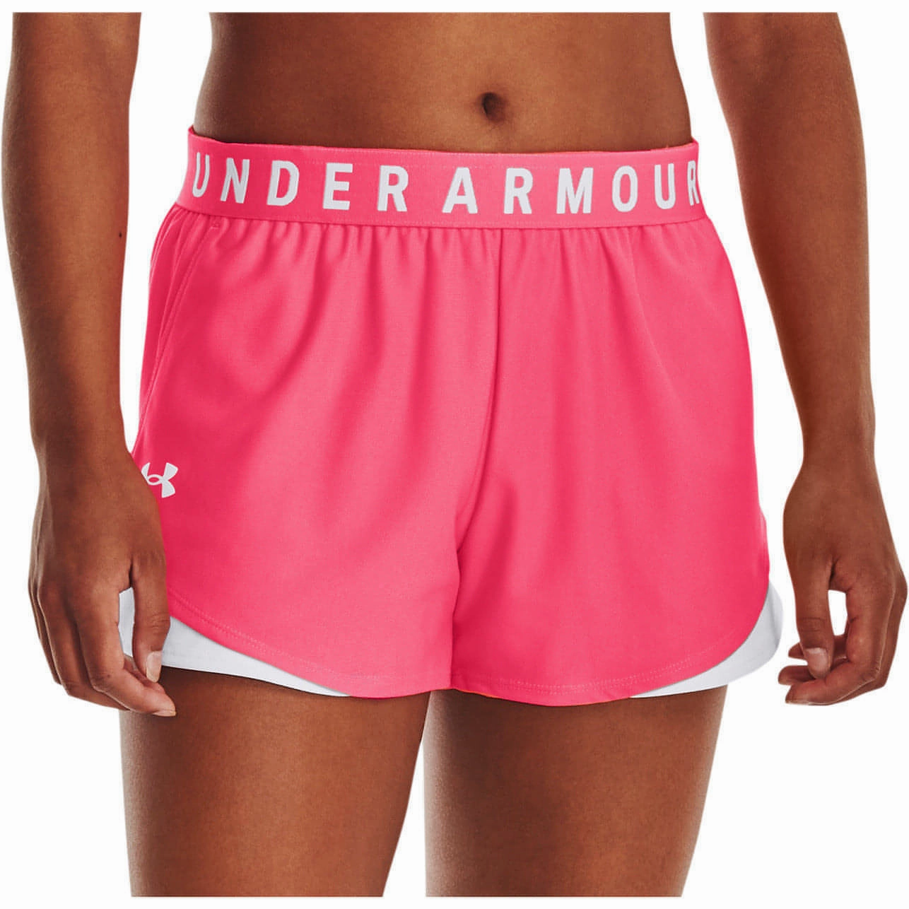 Under Armour Play Up 3.0 Womens Running Shorts - Pink Retro Style Versatile Fit