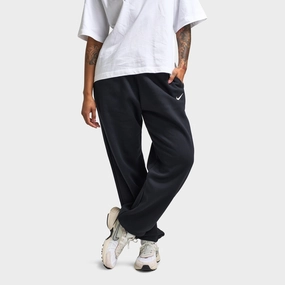 Antibacterial Finish ZeroChafeSeams Nike Sportswear Women's Phoenix Fleece Pants Black / Sail