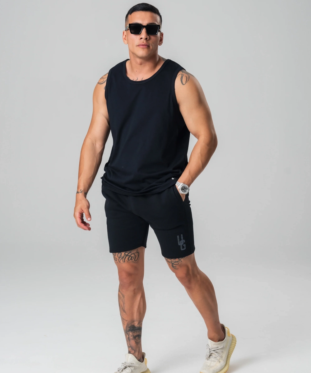 UNDRGROUND Cotton Singlet (Black) Seamless transition AntiPillingTechnology