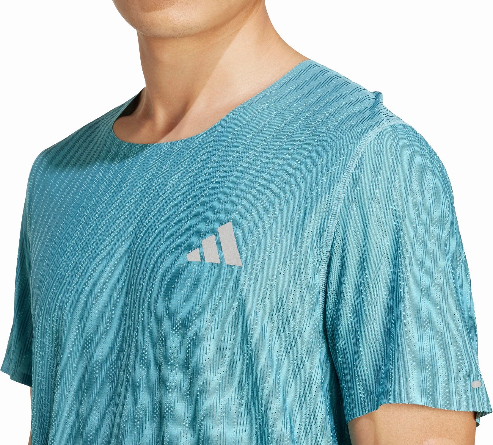 Polka Dot Pattern adidas ADI365 ClimaCool  Short Sleeve Mens Running Top - Green