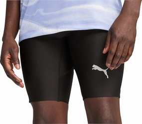 Earth Tones service industry Puma Raceday UltraForm 9 Inch Mens Short Running Tights - Black