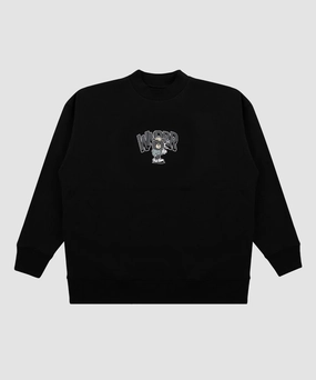 Train Ease AbrasionResistantClothing WNDRR Fifty Crew Sweat (Black)