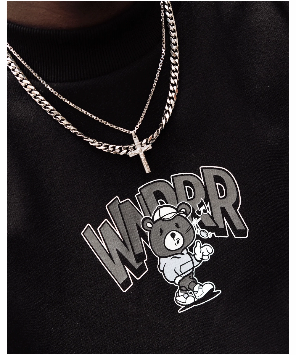 EcoCertifiedTextile WNDRR Fifty Crew Sweat (Black)