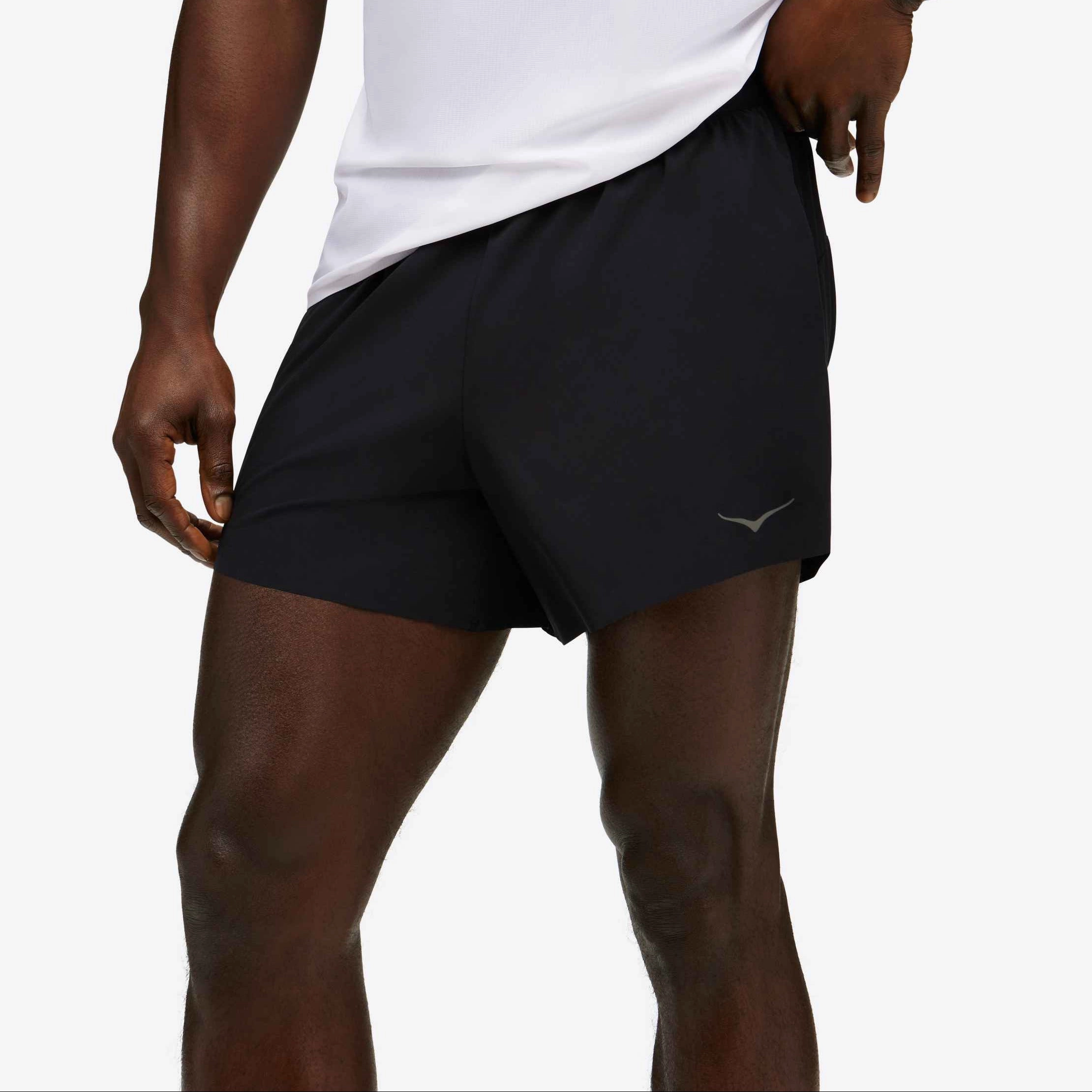 HOKA Men's Glide 5'' Short W/Brief Reinforced Gusset Structure Multi Panel Construction