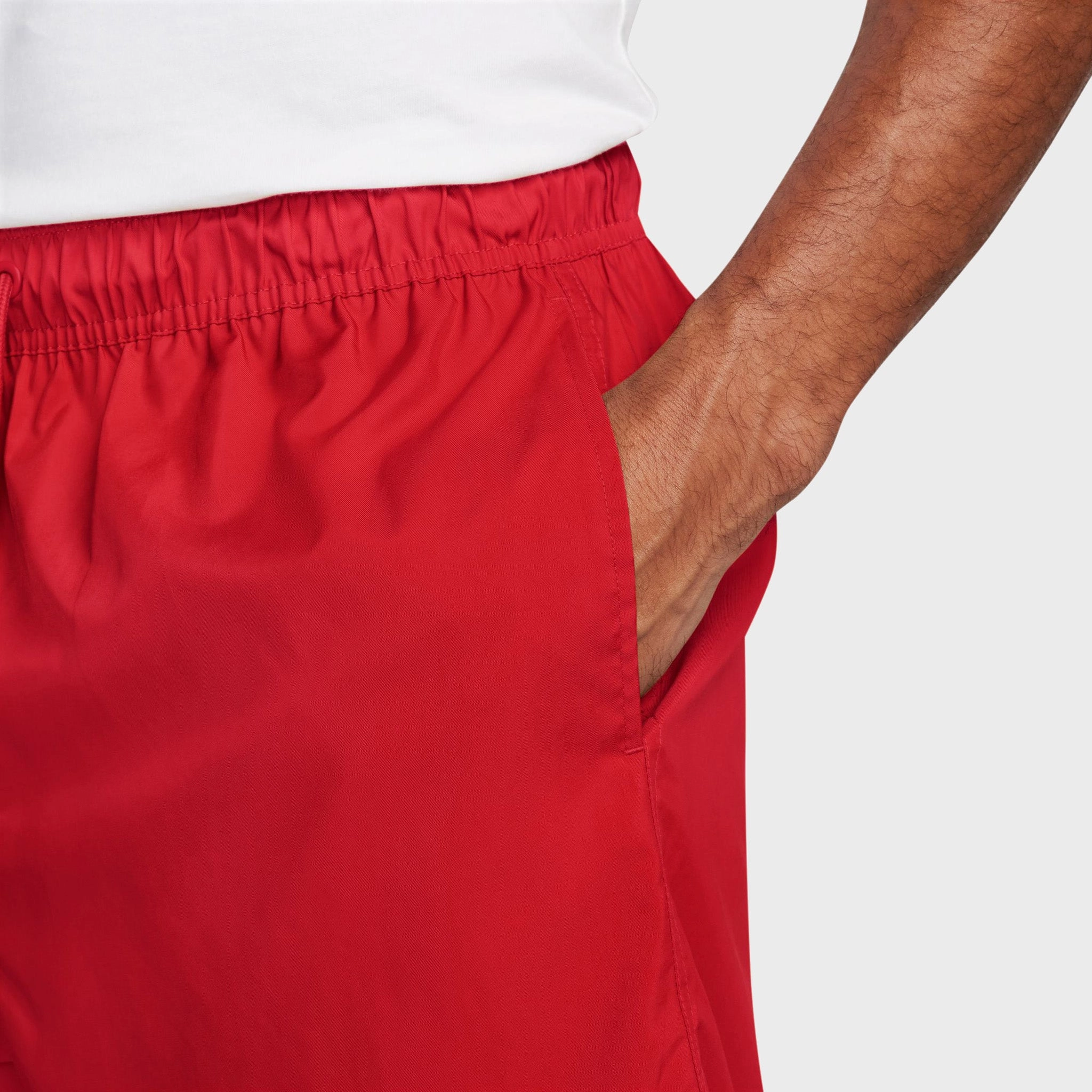 Nike Club Flow Shorts University Red  / White cycling clothing Yarn Dyed Pattern