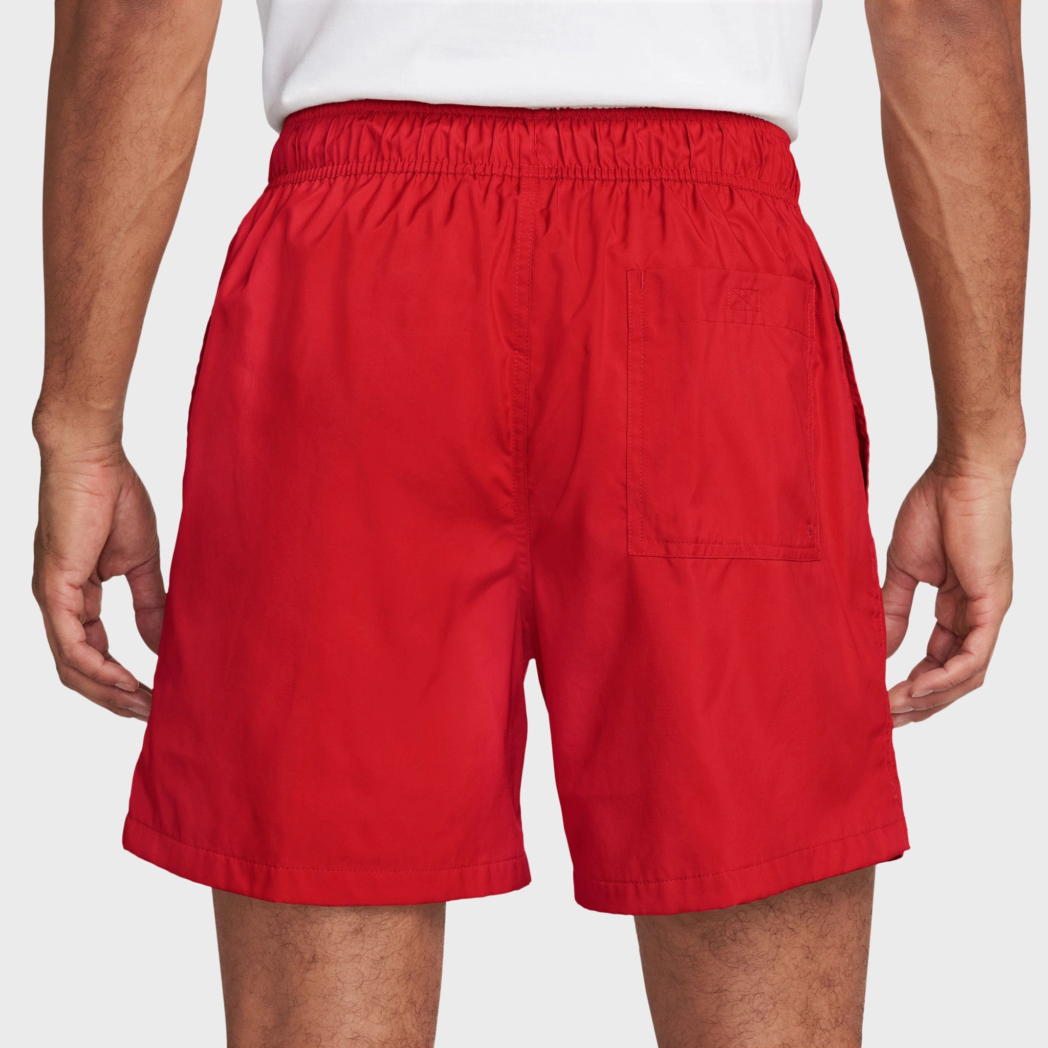 Lightweight Fabric Nike Club Flow Shorts University Red  / White