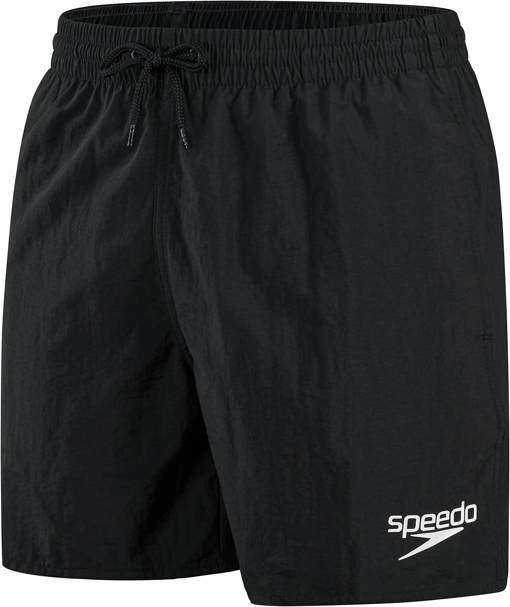 Multi Panel Construction Flexible Boning Speedo Essentials 16 Inch Mens Swim Shorts - Black