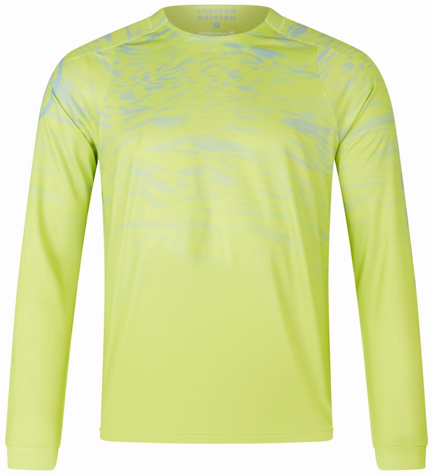 TearResistant Fabric Endura Marble LTD Printed Long Sleeve Mens Cycling Jersey - Green