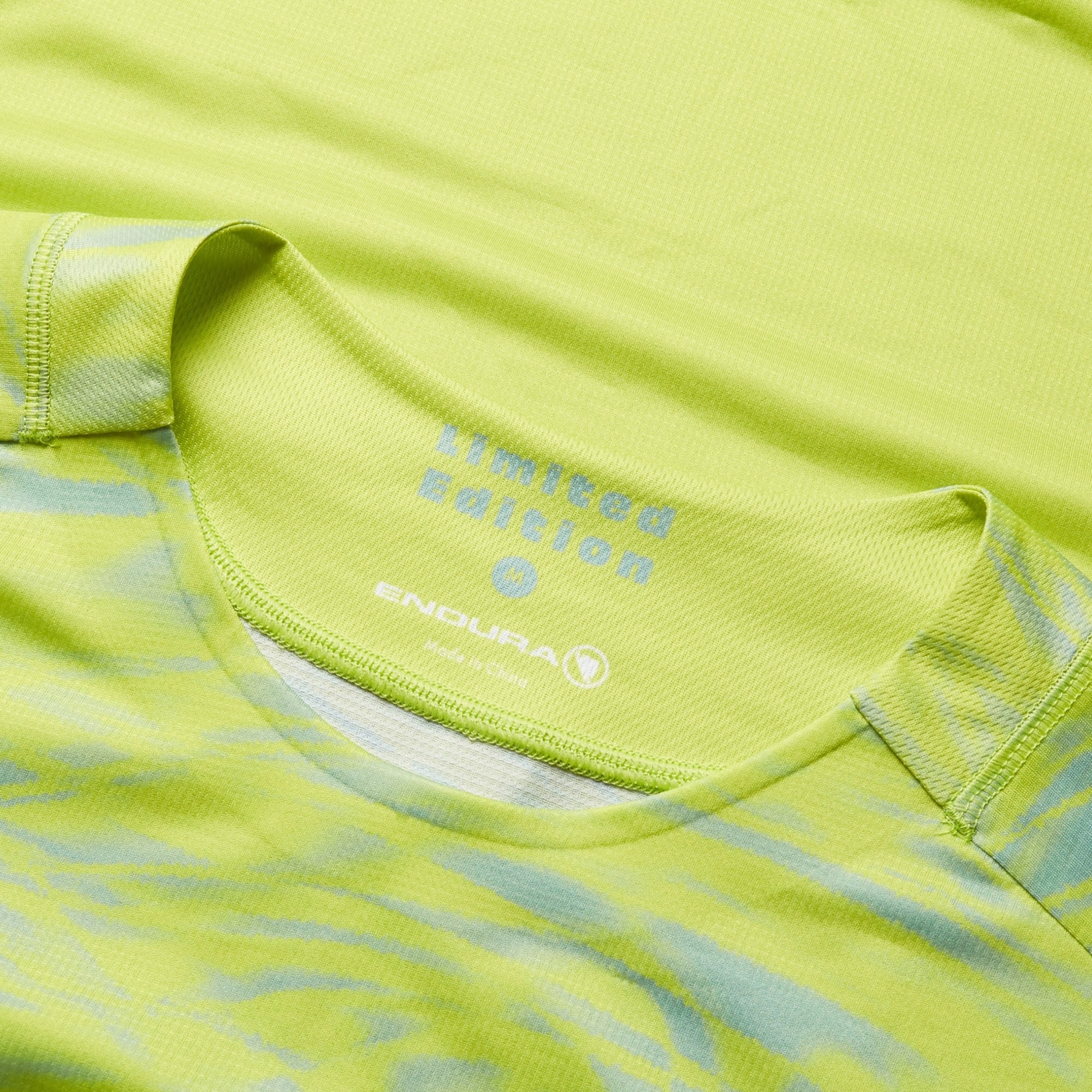 Multi Purpose Compression Endura Marble LTD Printed Long Sleeve Mens Cycling Jersey - Green