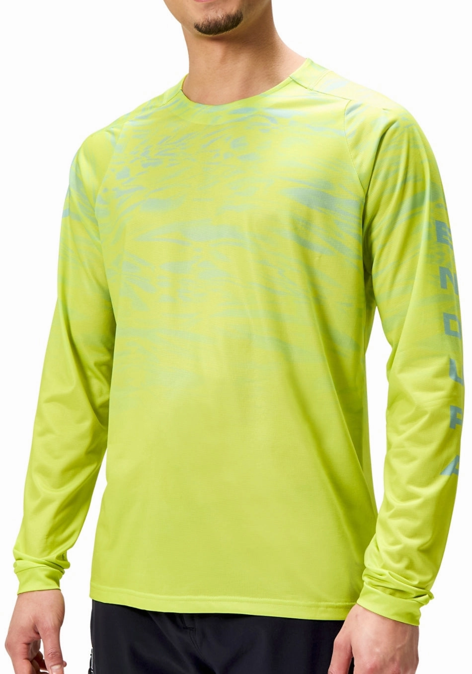 Endura Marble LTD Printed Long Sleeve Mens Cycling Jersey - Green AntiOdorTreatment budget-friendly