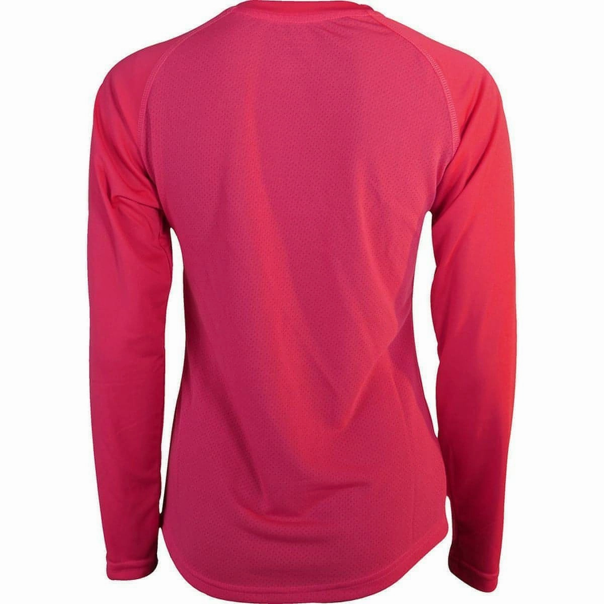 Machine washable Pocketed More Mile Vision ESAA Long Sleeve Womens Running Top - Pink