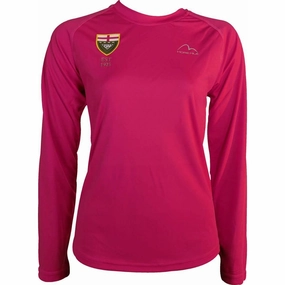 More Mile Vision ESAA Long Sleeve Womens Running Top - Pink Teenager