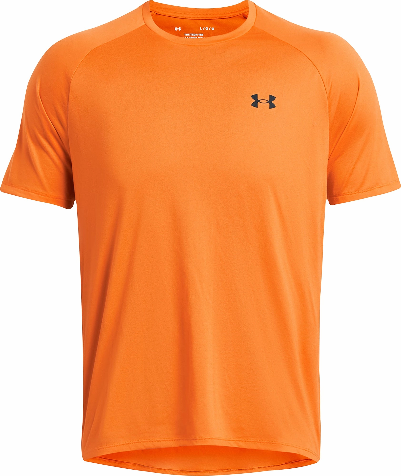 CompactKnit LowMaintenance Material Under Armour Tech 2.0 Short Sleeve Mens Training Top - Orange