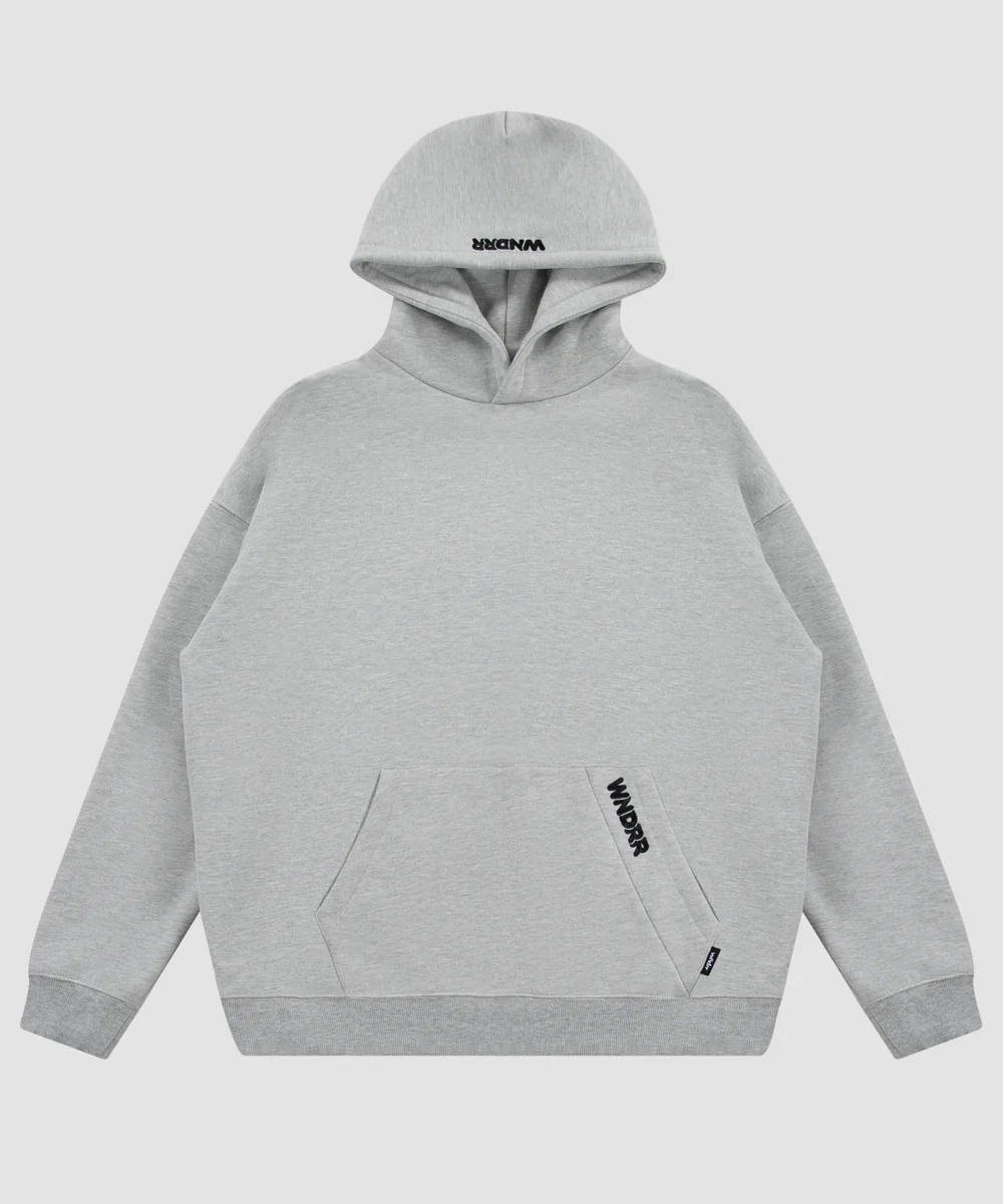 WNDRR Halo Hood Sweat (Grey Marle) Photo Glam