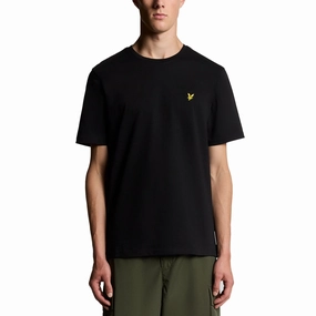 Slim Fit Style Soft Jersey Fabric Lyle & Scott Plain Golf T-Shirt - Jet Black