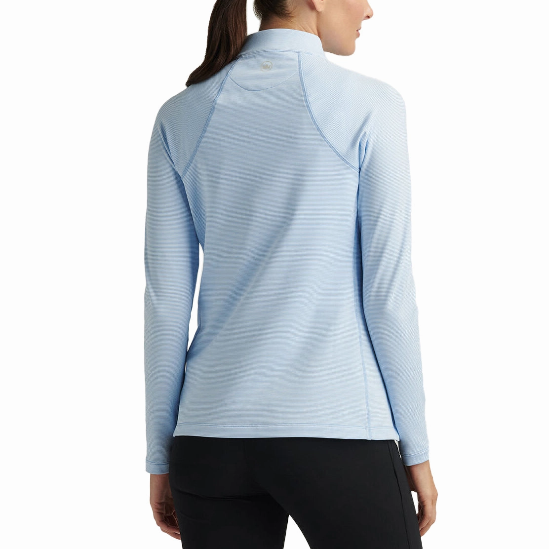 Summer Fashion Peter Millar Women's Women's Women's Sugar Stripe Perth 1/4 Midlayer - Cottage Blue
