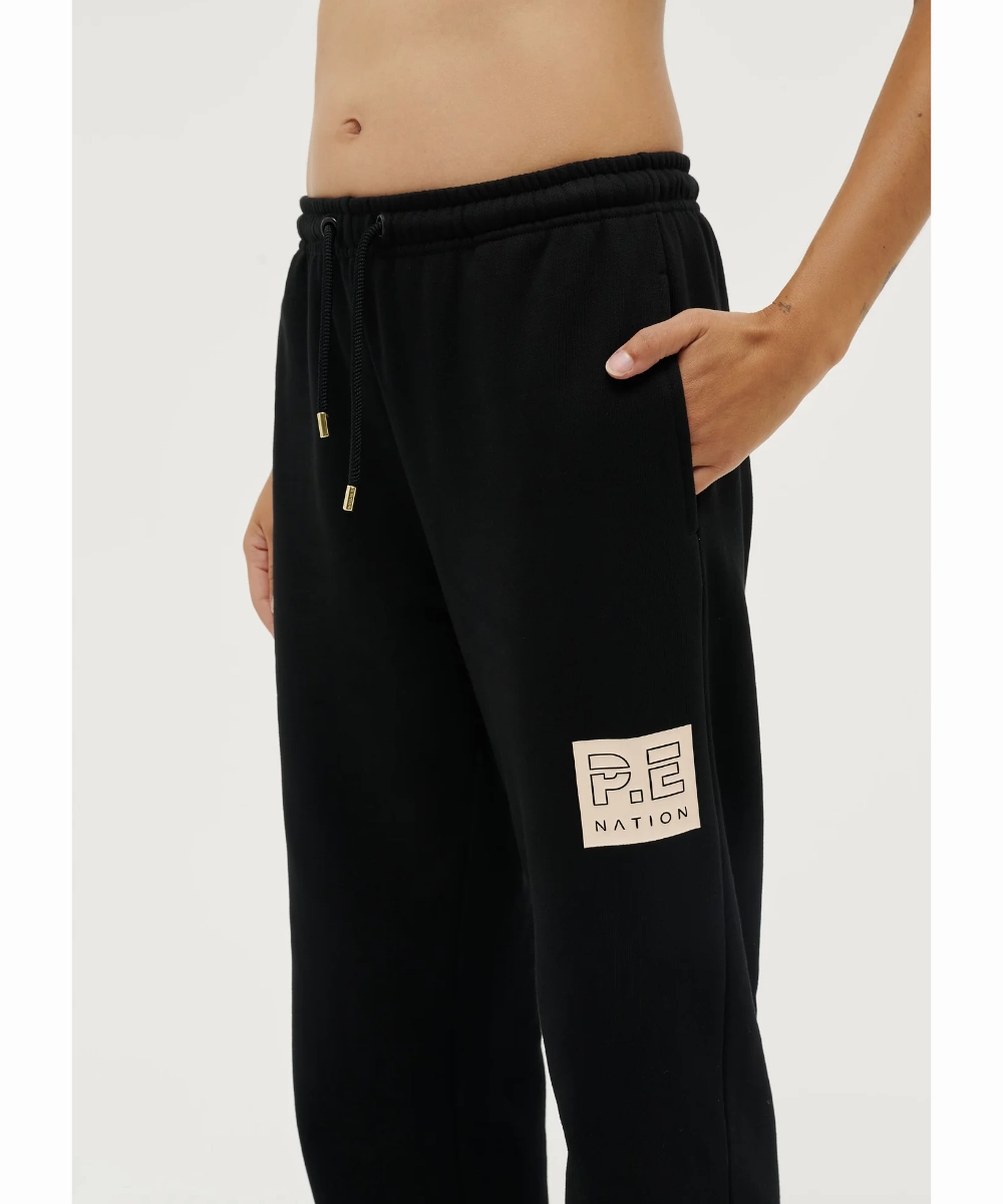 P.E Nation Cut Shot Trackpants (Black) AntimicrobialTreatment Halo Glow