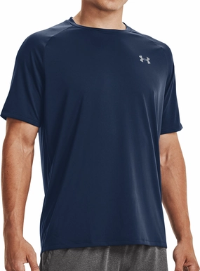 Air Move Under Armour Tech 2.0 Short Sleeve Mens Training Top - Navy