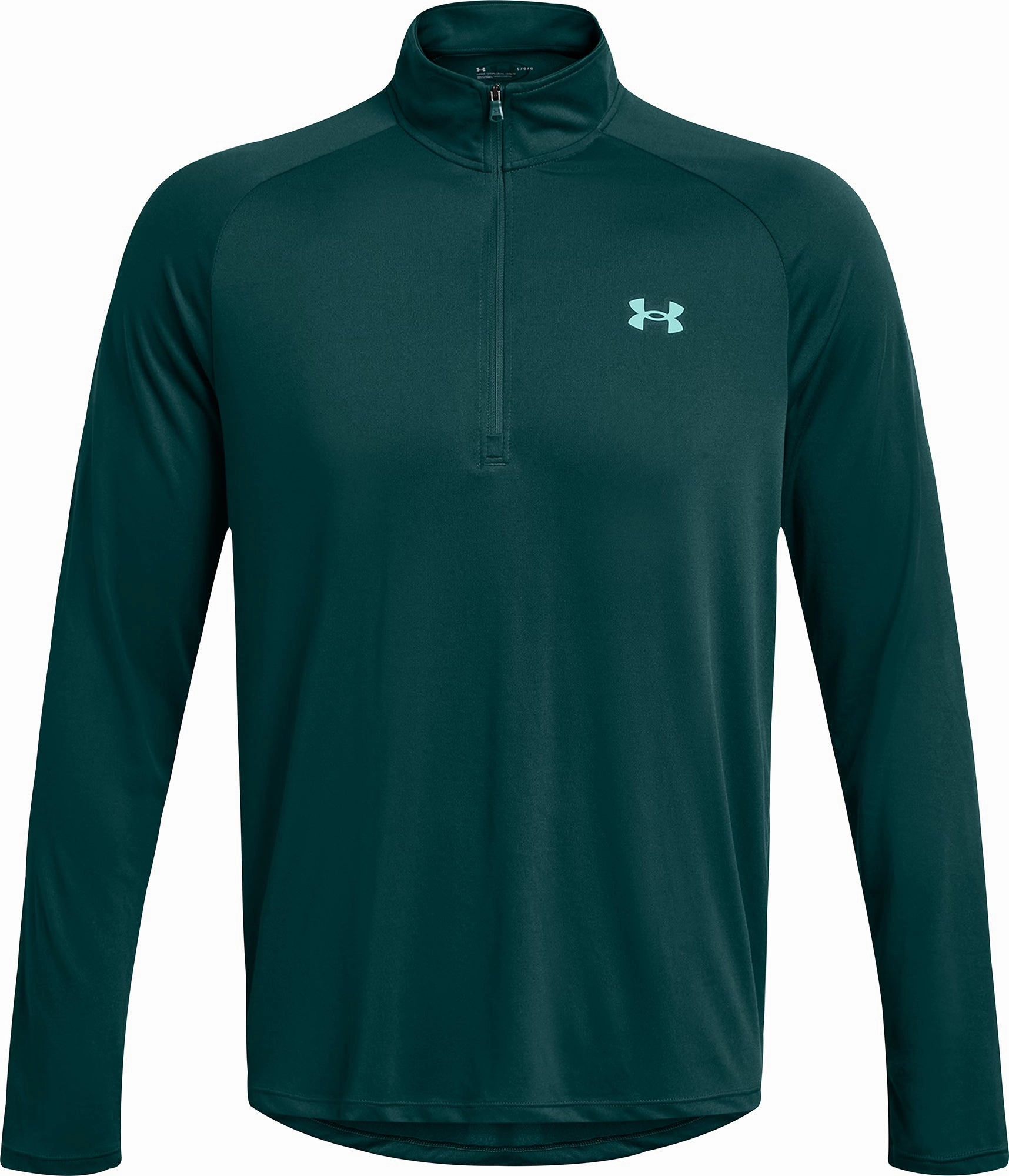 Seamless transition Under Armour Tech Half Zip Long Sleeve Mens Training Top - Green