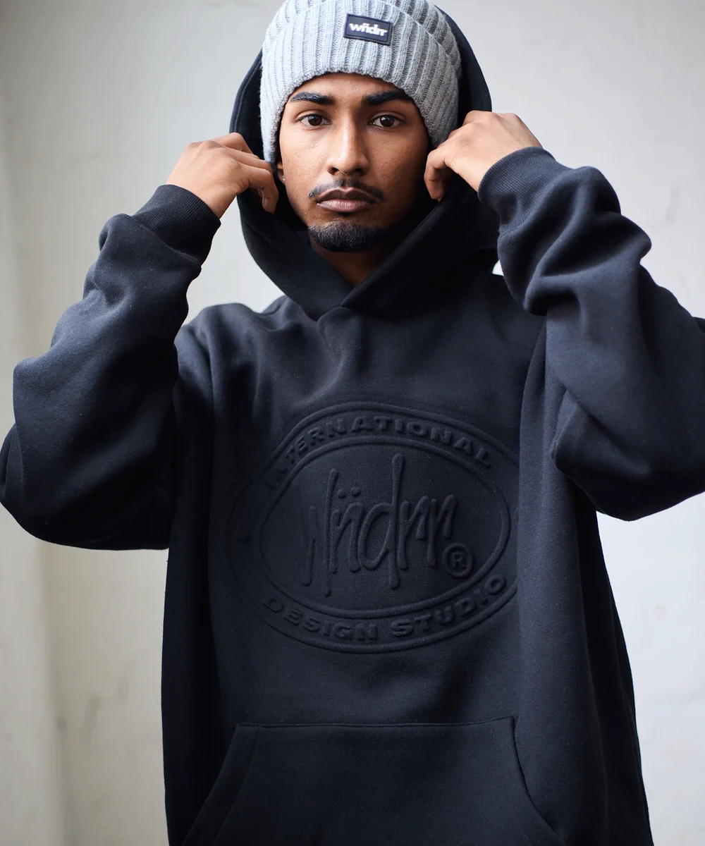 LayeredNeckline ElasticFree WNDRR Minted Hood Sweat (Black)