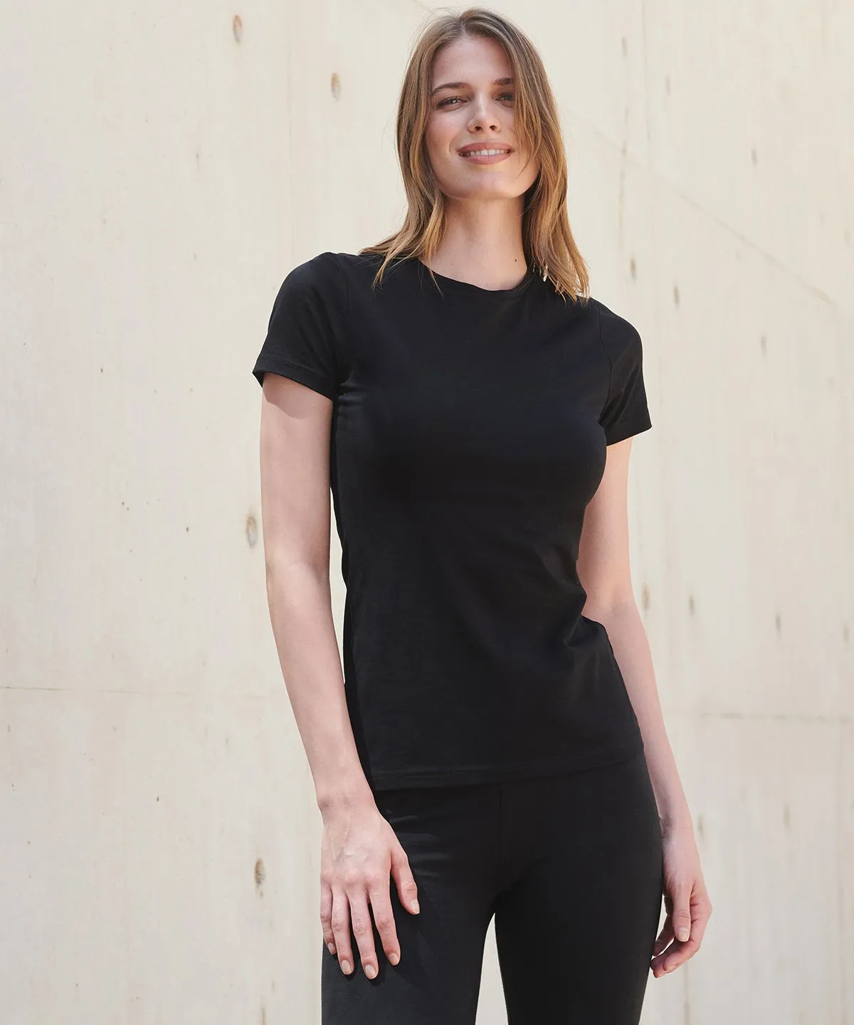 Feel Good Womens Stretch T | BABY PINK Calm Tone Glow Up