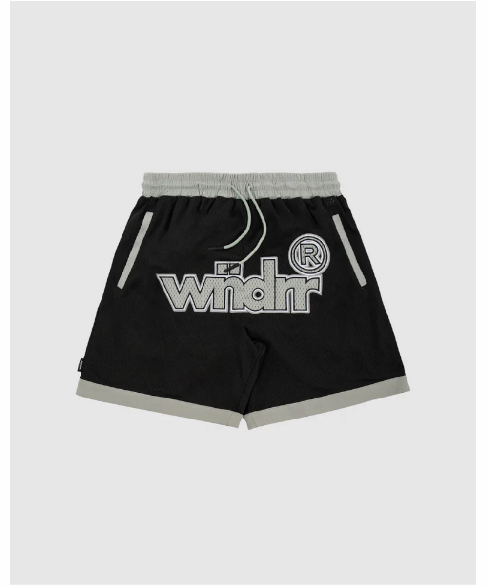 FadeResistant Cool Glow WNDRR Offcut Court Short (Black/Grey)