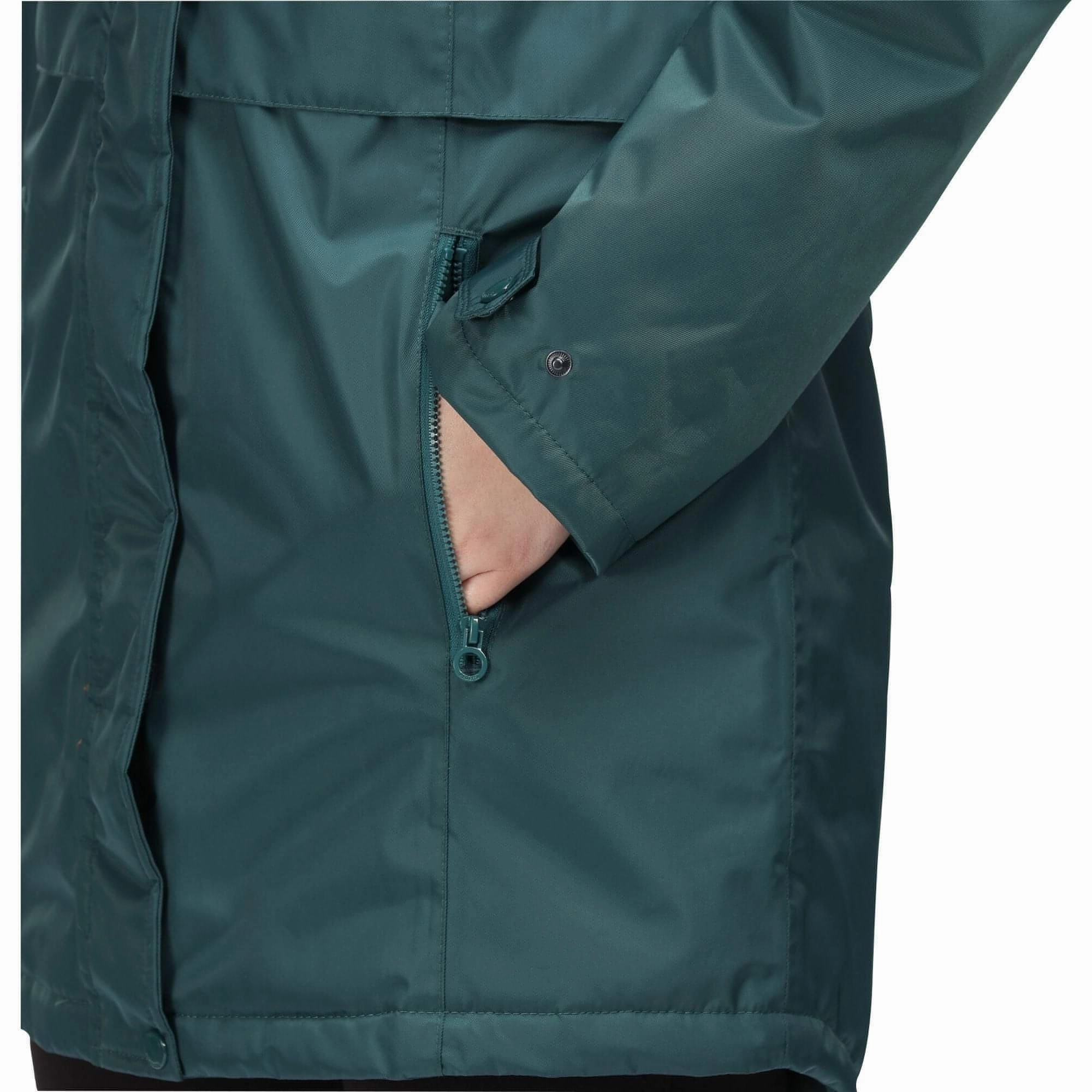 Stretchable Waistband Daily Look Regatta Lexis Waterproof Insulated Womens Parka Jacket - Green