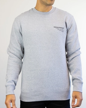QuickDryTech QuickDry Technology Sneakerhead Geo Crew Sweater (Grey Marle)