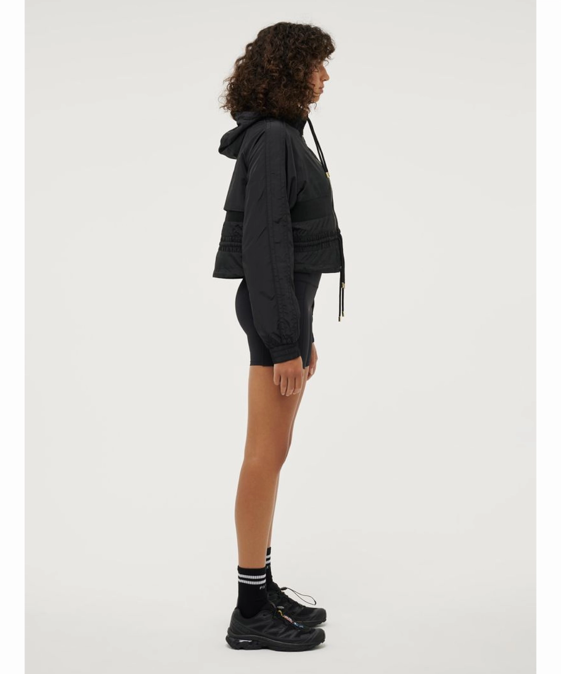 P.E Nation Cropped Man Down Jacket (Black) Breathable Lamination SnagFree Surface
