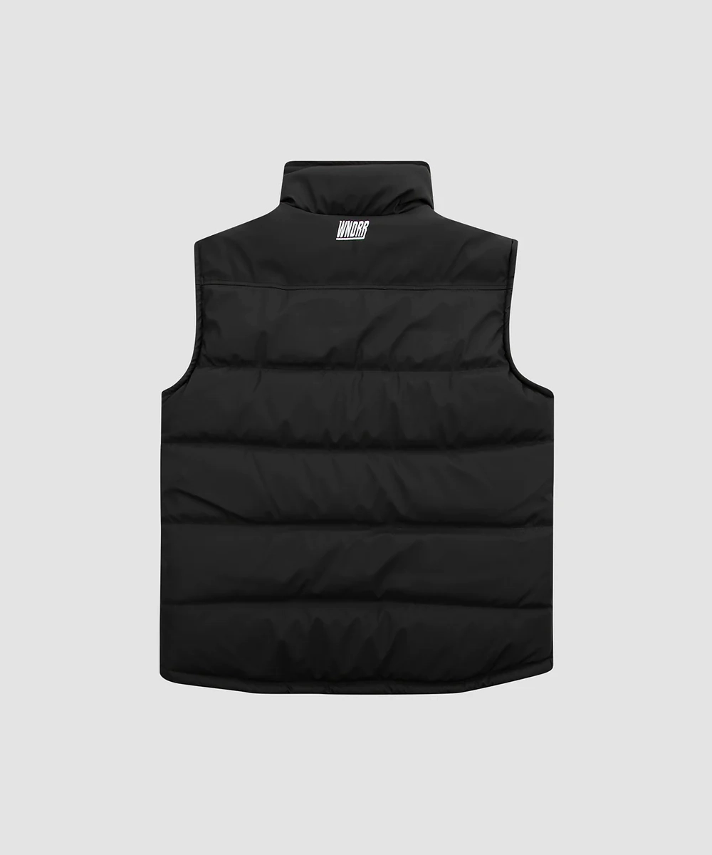 WNDRR Italic Puffer Vest (Black) Nature Base