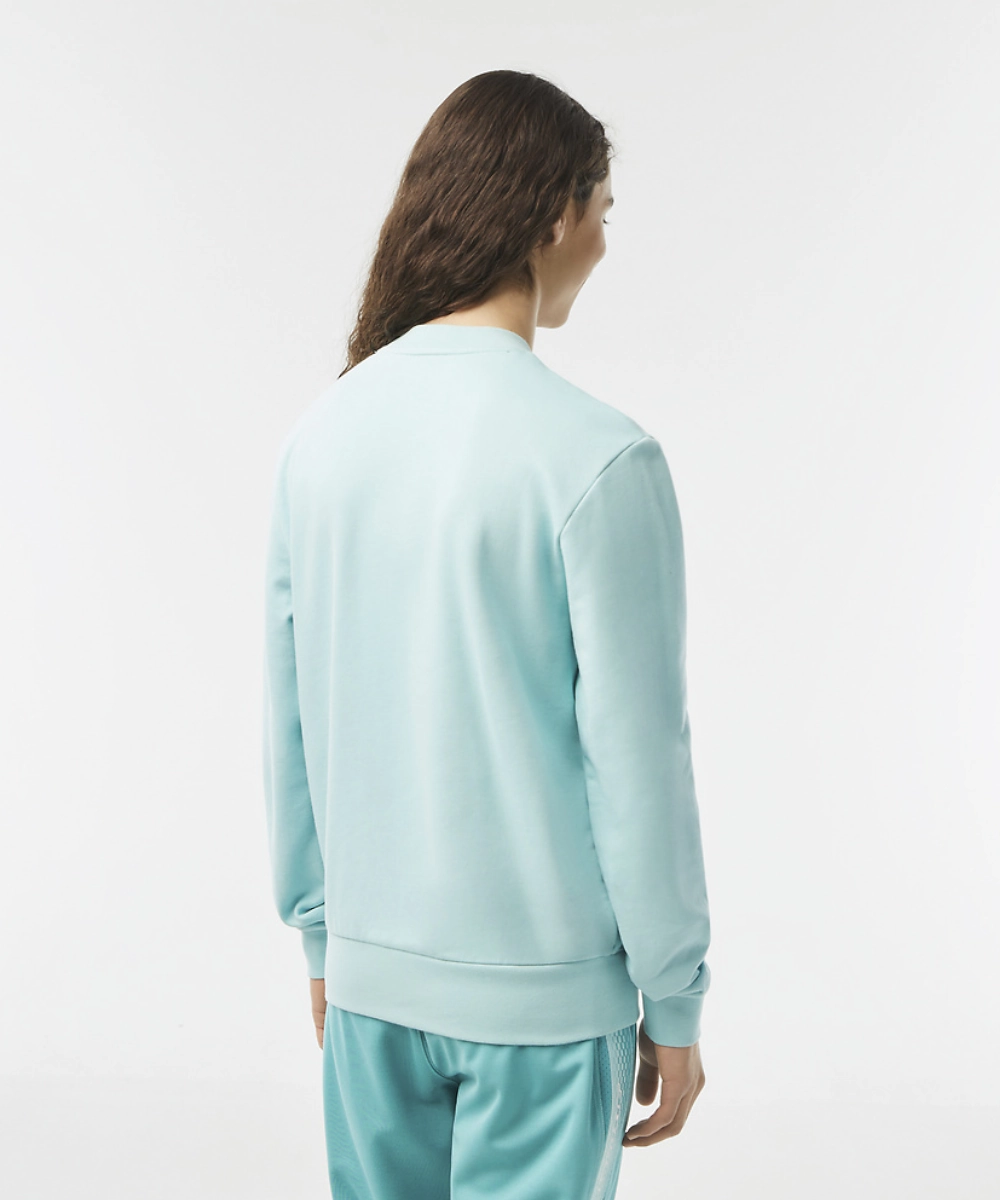 Smooth Edge Binding Lacoste Essential NB Crew Neck Sweater (Pastille Mint)