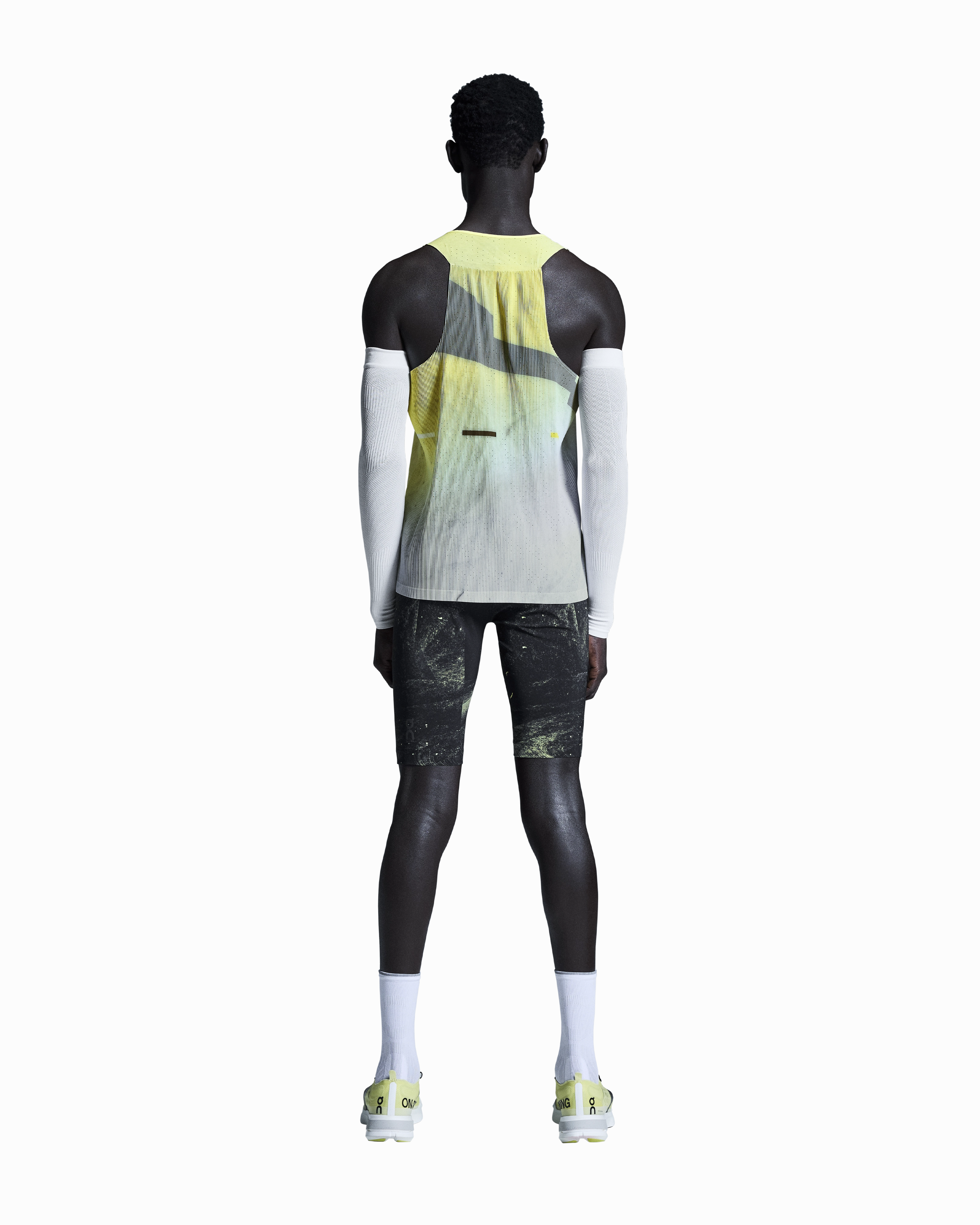 Men's Race Tights Half Black / Limelight Tight Core Soft Lining