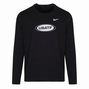 Nike USATF Men's Dri-FIT Element Running Crew Top Toy Sleep