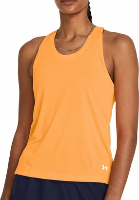 Under Armour Launch Womens Running Vest Tank Top - Orange Option regulation